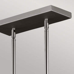 Lampa wyspowa Hobson - 3 źródła światła - Satynowy nikiel FE-HOBSON-3P-SN