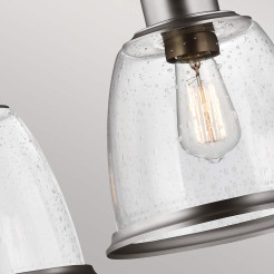 Lampa wyspowa Hobson - 3 źródła światła - Satynowy nikiel FE-HOBSON-3P-SN