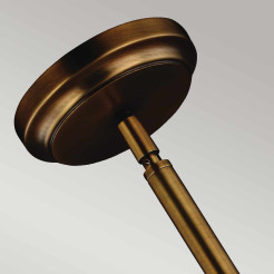 Średnia lampa wisząca Hobson - 1 źródło światła - Postarzany mosiądz FE-HOBSON-P-M-AB
