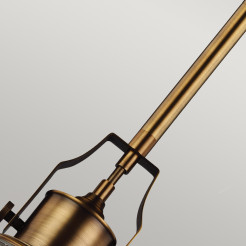 Średnia lampa wisząca Hobson - 1 źródło światła - Postarzany mosiądz FE-HOBSON-P-M-AB