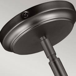 Średnia lampa wisząca Hobson - 1 źródło światła - Satynowy nikiel FE-HOBSON-P-M-SN