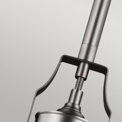 Średnia lampa wisząca Hobson - 1 źródło światła - Satynowy nikiel FE-HOBSON-P-M-SN