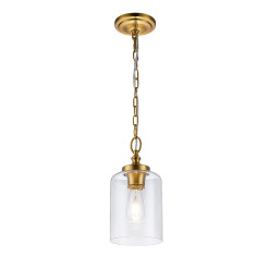 Lampa wisząca Hounslow - 1 źródło światła - Oksydowany mosiądz FE-HOUNSLOW-P-BB