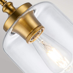 Lampa wisząca Hounslow - 1 źródło światła - Oksydowany mosiądz FE-HOUNSLOW-P-BB