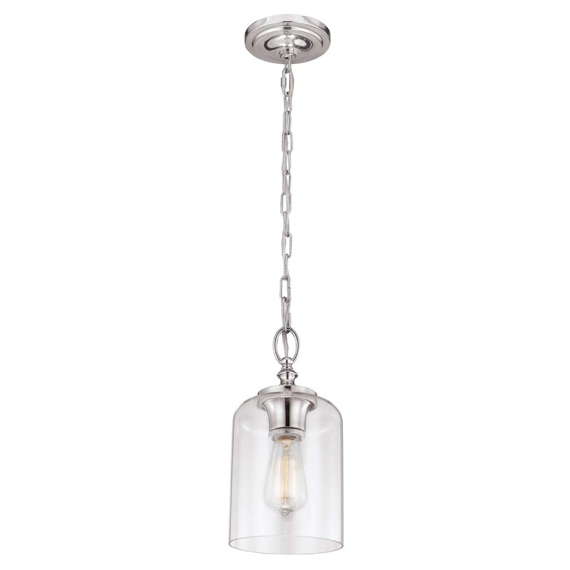 Lampa wisząca Hounslow - 1 źródło światła - Polerowany nikiel FE-HOUNSLOW-P-PN