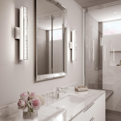 Kinkiet LED Jessie - Polerowany chrom FE-JESSIE-BATH