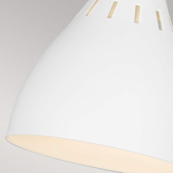 Lampa stołowa Joan - 1 źródło światła - Matowa biel, oksydowany mosiądz FE-JOAN-TL-MW