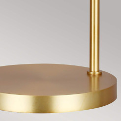 Lampa stołowa Joan - 1 źródło światła - Matowa biel, oksydowany mosiądz FE-JOAN-TL-MW