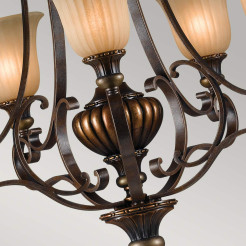 Żyrandol Kelham Hall - 5 źródeł światła - Florenckie złoto, brytyjski brąz FE-KELHAM-HALL5-UPLT