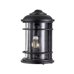 Latarnia naścienna Lighthouse - 1 źródło światła - Teksturowana czerń FE-LIGHTHOUSE-7-BLK