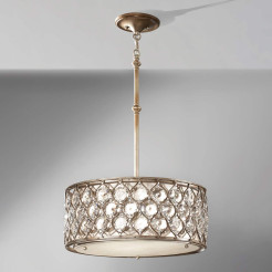 Lampa wisząca Lucia - 3 źródła światła - Oksydowane srebro - Wersja B FE-LUCIA-B