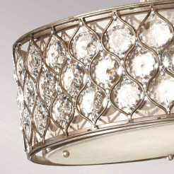 Lampa wisząca Lucia - 3 źródła światła - Oksydowane srebro - Wersja B FE-LUCIA-B
