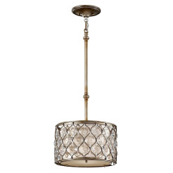 Lampa wisząca Lucia - 1 źródło światła - Oksydowane srebro FE-LUCIA-P-C