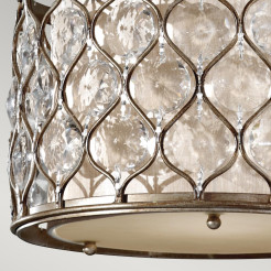 Lampa wisząca Lucia - 1 źródło światła - Oksydowane srebro FE-LUCIA-P-C