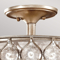 Półplafon Lucia - 1 źródło światła - Oksydowane srebro FE-LUCIA-SF
