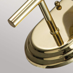 Kinkiet Malibu - 1 źródło światła - Polerowany mosiądz FE-MALIBU1-BATH-PB