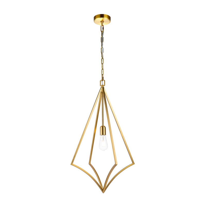 Duża lampa wisząca Nico - 1 źródło światła - Oksydowany mosiądz FE-NICO-P-L-BB