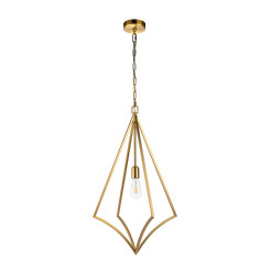 Duża lampa wisząca Nico - 1 źródło światła - Oksydowany mosiądz FE-NICO-P-L-BB