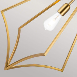 Duża lampa wisząca Nico - 1 źródło światła - Oksydowany mosiądz FE-NICO-P-L-BB