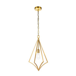 Średnia lampa wisząca Nico - 1 źródło światła - Oksydowany mosiądz FE-NICO-P-M-BB