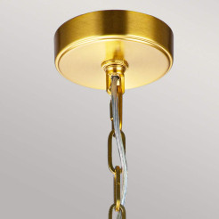 Średnia lampa wisząca Nico - 1 źródło światła - Oksydowany mosiądz FE-NICO-P-M-BB