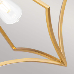 Średnia lampa wisząca Nico - 1 źródło światła - Oksydowany mosiądz FE-NICO-P-M-BB