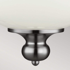 Duża lampa wisząca Parkman - 1 źródło światła - Polerowany nikiel FE-PARKMAN-PL-PN