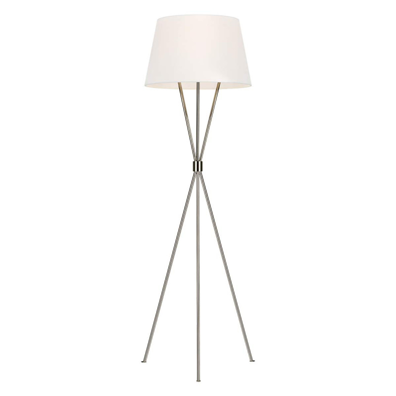 Lampa podłogowa Penny - 1 źródło światła - Polerowany nikiel FE-PENNY-FL-PN