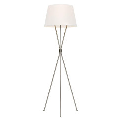 Lampa podłogowa Penny - 1 źródło światła - Polerowany nikiel FE-PENNY-FL-PN
