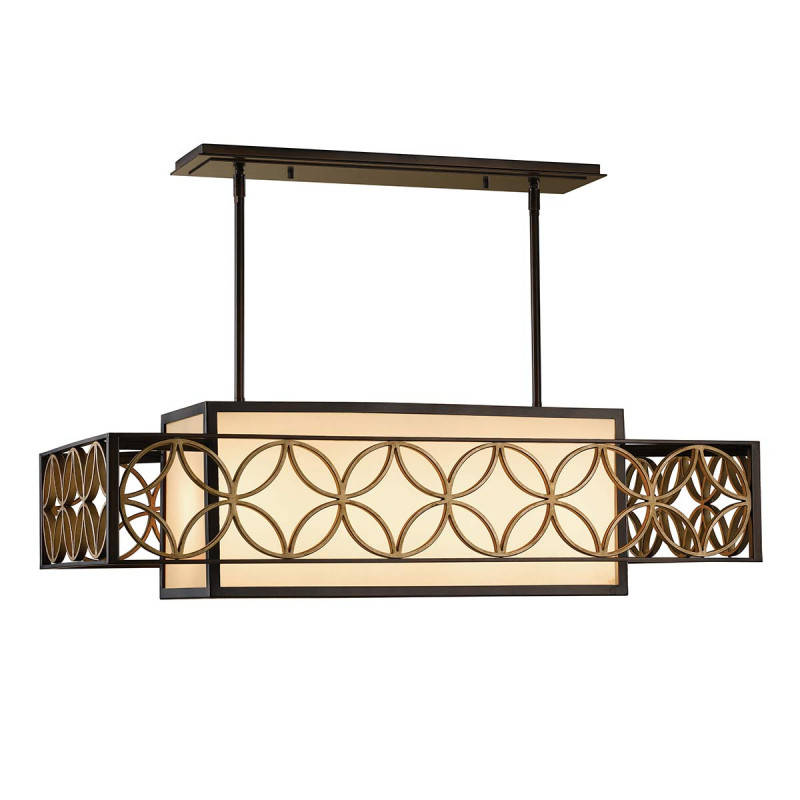 Lampa wisząca Remy - 4 źródła światła - Klasyczny brąz, paryskie złoto FE-REMY-P-A