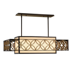 Lampa wisząca Remy - 4 źródła światła - Klasyczny brąz, paryskie złoto FE-REMY-P-A