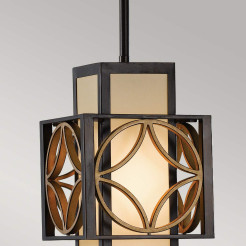 Lampa wisząca Remy - 1 źródło światła - Klasyczny brąz, paryskie złoto FE-REMY-P-C