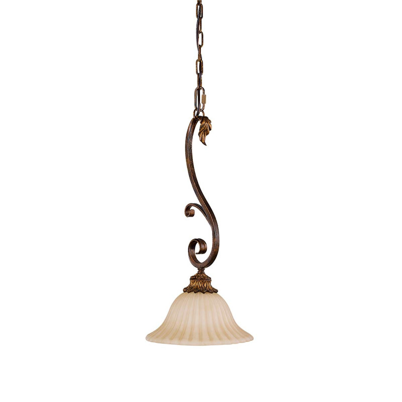 Mała lampa wisząca Sonoma Valley - 1 źródło światła - Szylkretowy FE-SONOMAVALLEY-P