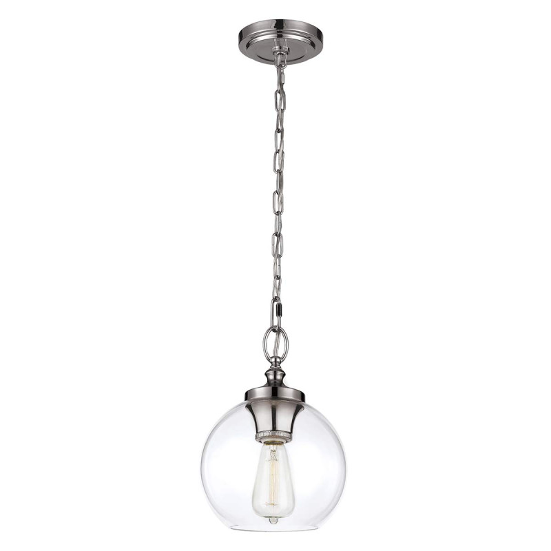 Lampa wisząca Tabby - 1 źródło światła - Polerowany nikiel FE-TABBY-P-S