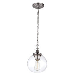Lampa wisząca Tabby - 1 źródło światła - Polerowany nikiel FE-TABBY-P-S