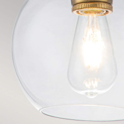 Lampa wisząca Tabby - 1 źródło światła - Oksydowany mosiądz FE-TABBY-P-S-BB