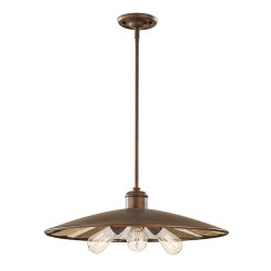 Duża lampa wisząca Urban Renewal - 3 źródła światła - Gwieździsty brąz FE-URBANRWL-3P-E