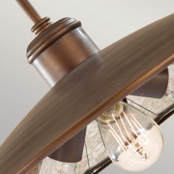 Duża lampa wisząca Urban Renewal - 3 źródła światła - Gwieździsty brąz FE-URBANRWL-3P-E