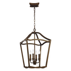 Lampa wisząca Yarmouth - 4 źródła światła - Postarzany mosiądz FE-YARMOUTH-4P