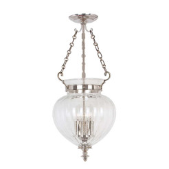 Średnia lampa wisząca Finsbury Park - 3 źródła światła - Polerowany nikiel FP-P-M-POL-NCKL