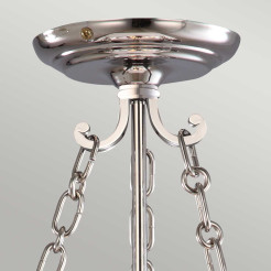 Mała lampa wisząca Finsbury Park - 3 źródła światła - Polerowany nikiel FP-P-S-POL-NCKL
