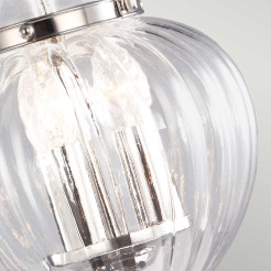 Mała lampa wisząca Finsbury Park - 3 źródła światła - Polerowany nikiel FP-P-S-POL-NCKL