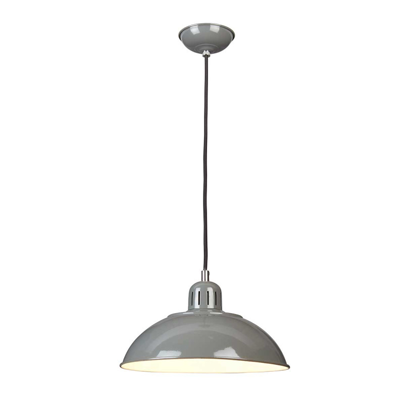 Lampa wisząca Franklin - 1 źródło światła - Szary FRANKLIN-P-GY