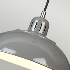 Lampa wisząca Franklin - 1 źródło światła - Szary FRANKLIN-P-GY
