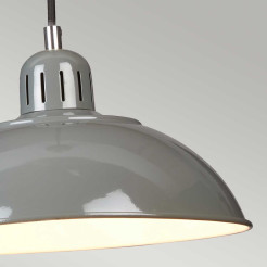 Lampa wisząca Franklin - 1 źródło światła - Szary FRANKLIN-P-GY