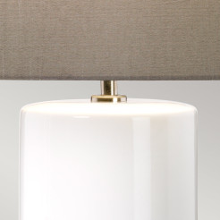 Lampa stołowa Fulwell - 1 źródło światła - Biały, szary FULWELL-TL