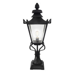 Latarnia cokołowa Grampian - 1 źródło światła - Czarny GN1-BLACK