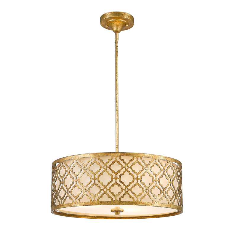 Lampa wisząca Arabella - 3 źródła światła - Postarzane złoto GN-ARABELLA-P-L