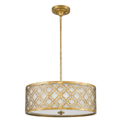 Lampa wisząca Arabella - 3 źródła światła - Postarzane złoto GN-ARABELLA-P-L