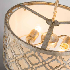 Średnia lampa wisząca Arabella - 2 źródła światła - Postarzane złoto GN-ARABELLA-P-M